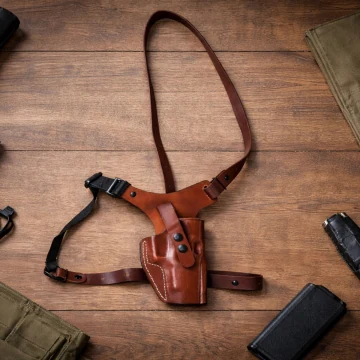 SIG Sauer P320-XTEN Leder-Brustholster für 5-Zoll-Lauf mit Optikanpassung