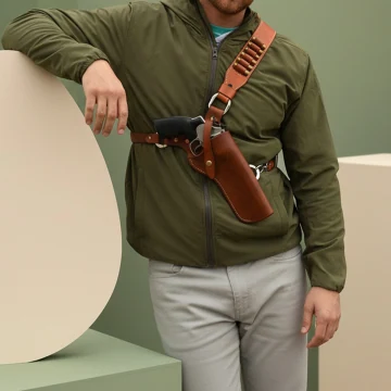 Smith & Wesson Model 500 Leder-Brustholster für 4-Zoll-Lauf