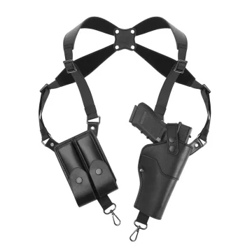 Schwarzes taktisches Schulterholster für verdecktes Tragen unter dem Arm