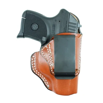 Hellbraunes IWB-Lederholster mit verstärkter Öffnung