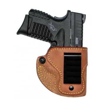 Hellbraunes IWB-Lederholster mit Stahlclip