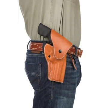 OWB Hip Holster aus hellbraunem Leder