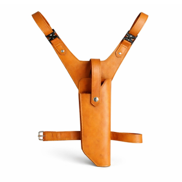 Yoke Beinholster Handgefertigtes Holster aus hellbraunem Leder