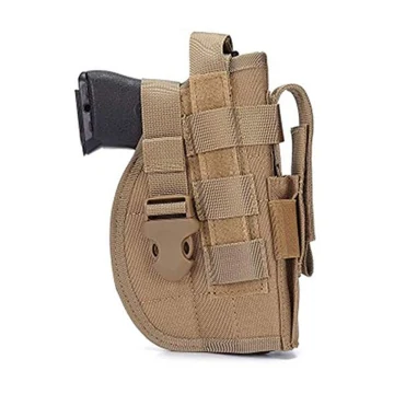 MOLLE Holsters Schweiz aus hellbraunem Nylon mit Magazintasche