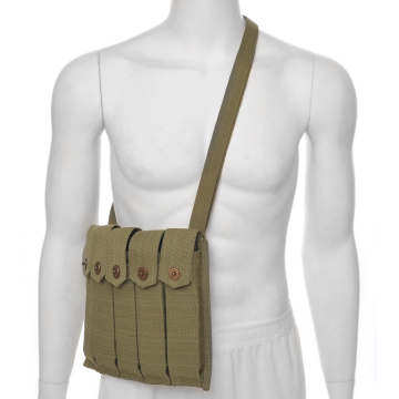 Thompson Rigger-Style Five-Cell Magazine Pouch with Shoulder Strap - View 1