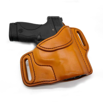 Predator Sattelbraunes OWB-Leder Pancake-Holster