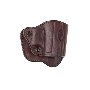 Trailguard Compact Dual-Clip Leather Holster - front view 1