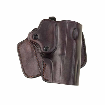 Trailguard Covered-Muzzle Dual-Clip Thumb-Release Holster - front view 1