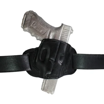 Schwarzes OWB-Lederholster - Schnellzieh