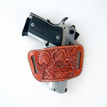 Ultrakompaktes Leder-Gürtelschlaufenholster