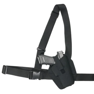 Universelles Brustholster aus schwarzem Nylon