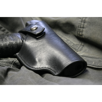 Walther PPQ Plain Leather Belt Holster - Front design reference
