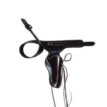 Cowboy-Stil Revolver Gürtelholster mit Hammer Riemen