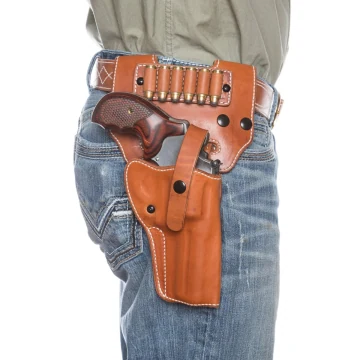 Cowboy-Stil Leder Revolverholster