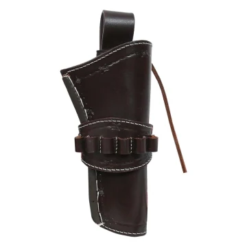 Cowboy-Stil Tooled Leder Revolverholster mit Patronenschlaufen