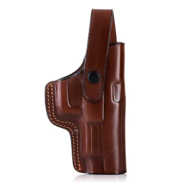 Schlankes OWB-Lederholster mit Sicherungsriemen