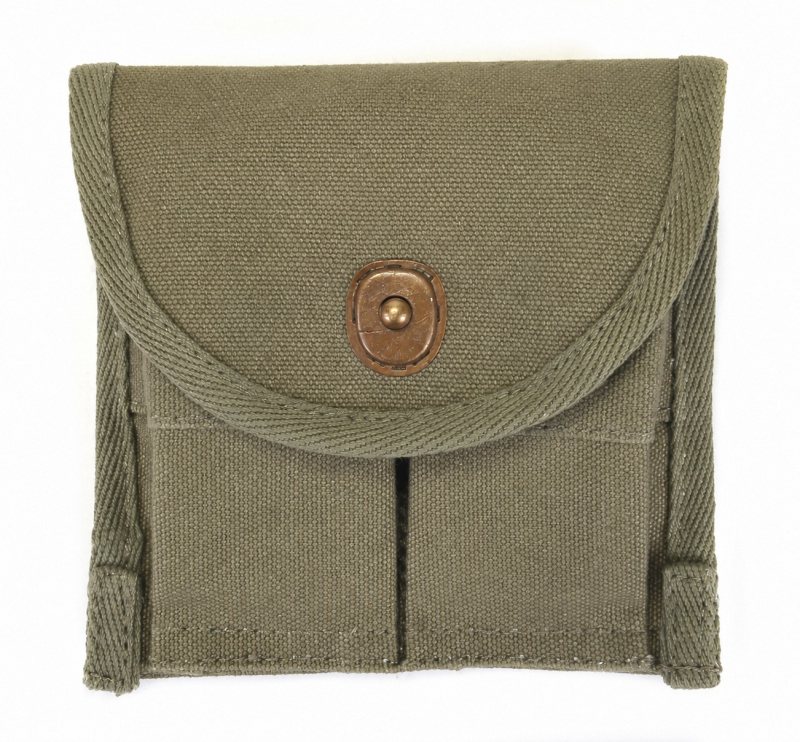 Canvas M1 Garand Double En-Bloc Clip Pouch - View 1