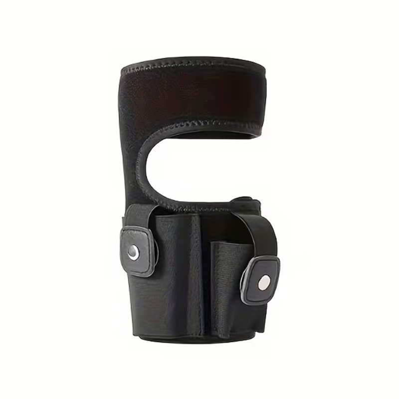 Elastic Ankle Holster with Magazine Pouch – black ankle holster – front product view