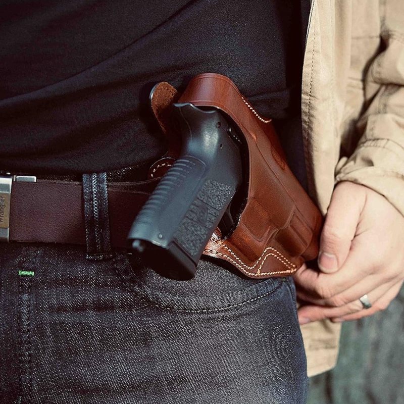 Cross-Draw Leather Holster for Glock 19