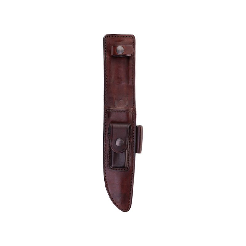 Fieldcraft Multi-Tool Leather Knife Sheath - front view 1