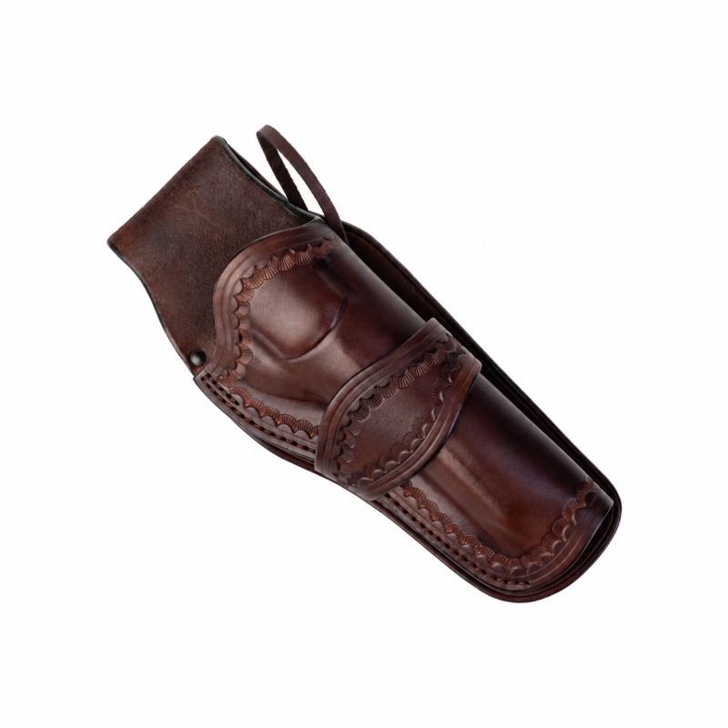 Frontier Classic Tooled Western Revolver Holster - front view 1