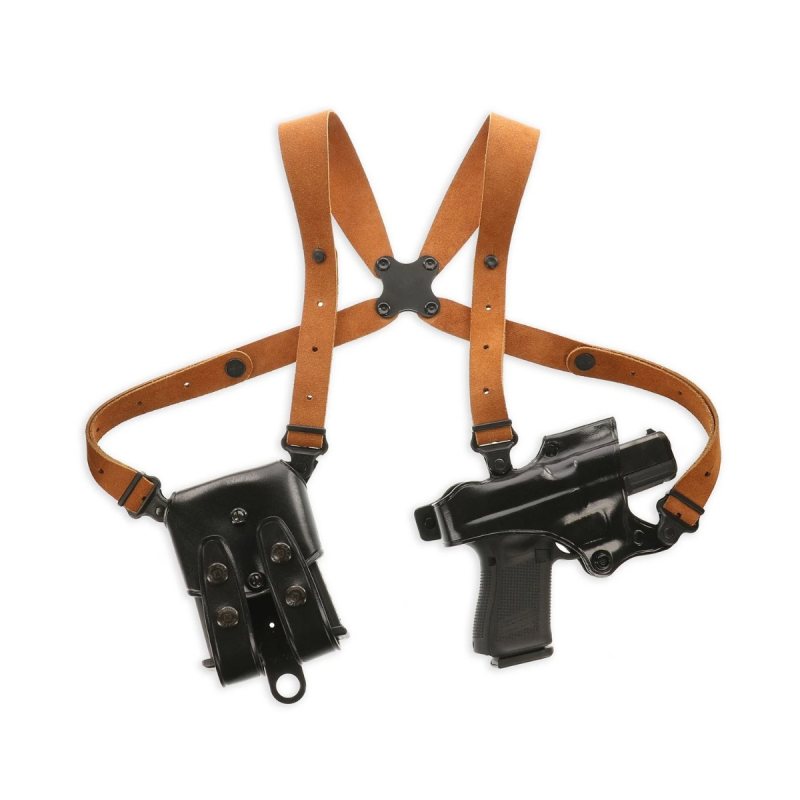 Black Jackass Shoulder Leather Holster for Beretta 92FS / 92F
