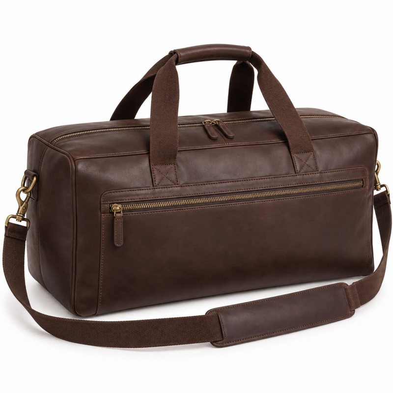 Leder-Range-Bag mit herausnehmbaren Trennwänden - Vollständige Produktansicht