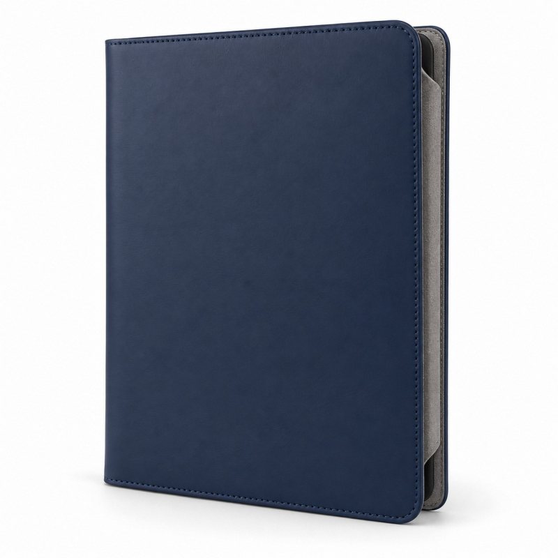Tablet-Folio aus Leder mit Standfunktion - Vollständige Produktansicht
