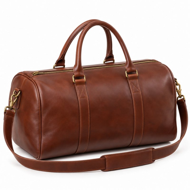 Leder-Weekender-Reisetasche - Vollständige Produktansicht
