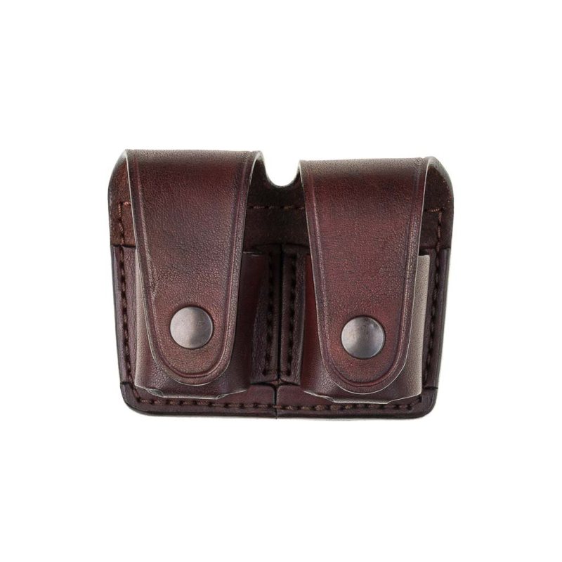 Loadkeeper Twin-Clip Double Speedloader Pouch - front view 1