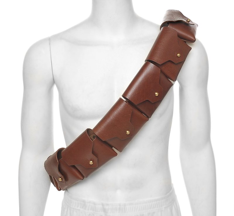 M1 Garand Leather Clip Bandolier - Brown - View 1