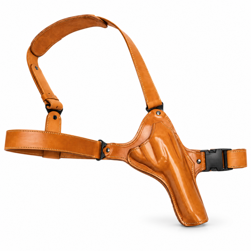 Saddle Tan Leather Chest Holster  Hunting Holsters
