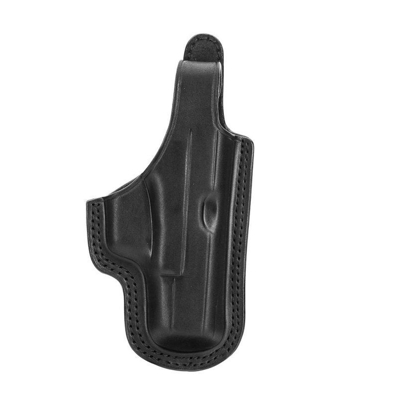 Sentinel Fixed-Position Covered Leather Holster - front view 1