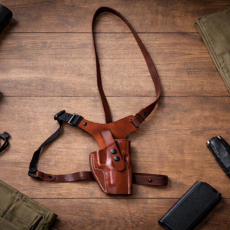 SIG Sauer P320-XTEN 5-Inch Optic-Ready Leather Chest Holster - product view