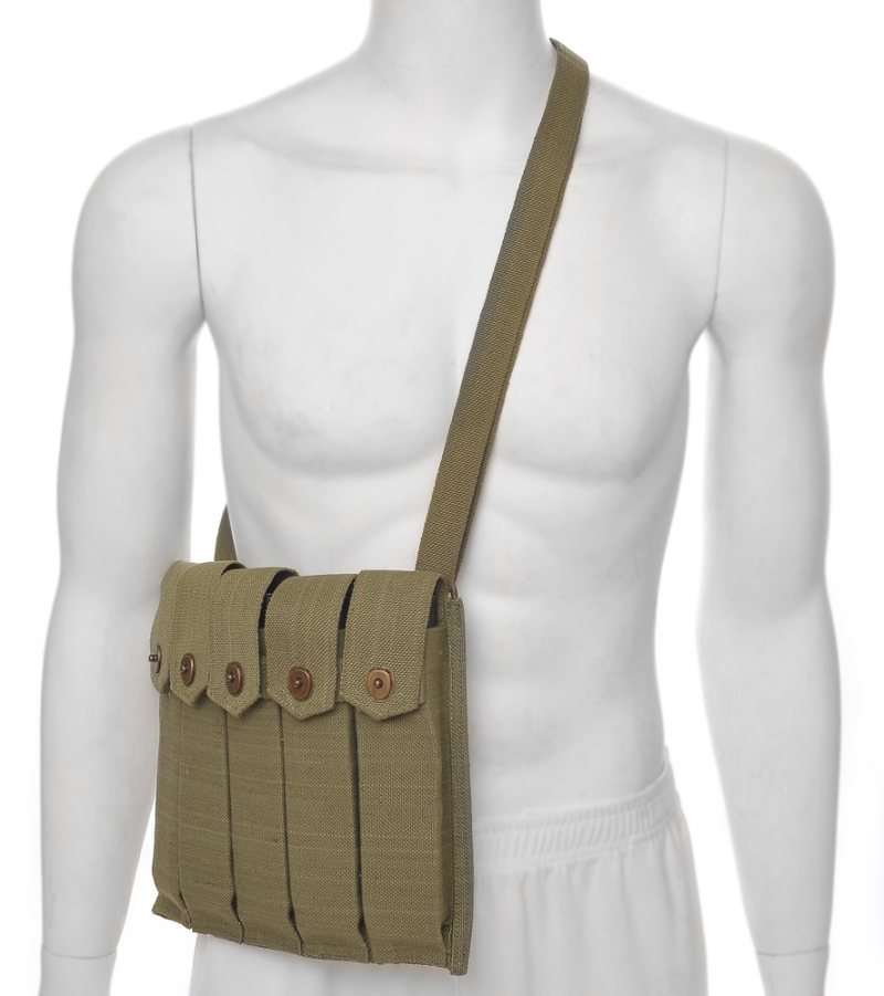 Thompson Rigger-Style Five-Cell Magazine Pouch with Shoulder Strap - View 1
