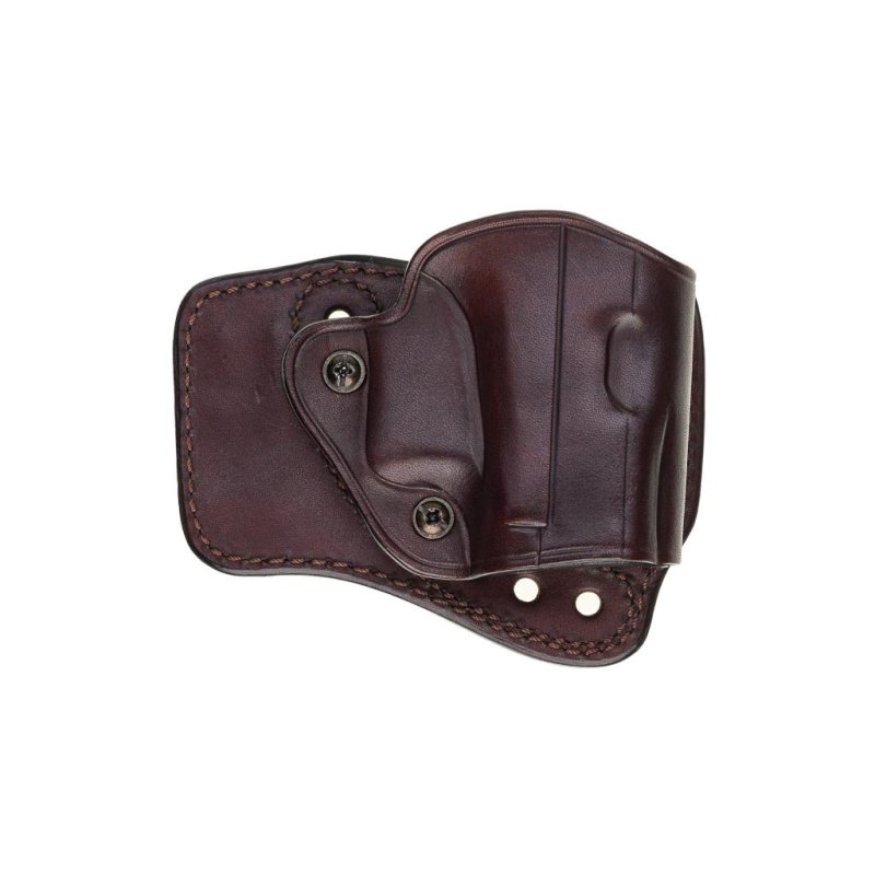 Trailguard Adjustable Dual-Clip Leather Holster - front view 1
