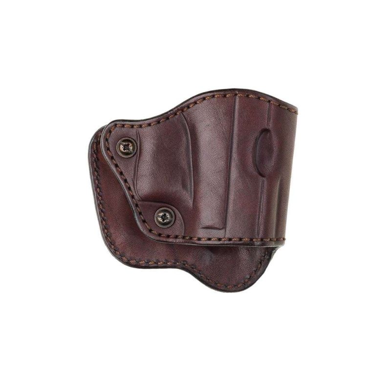 Trailguard Compact Dual-Clip Leather Holster - front view 1