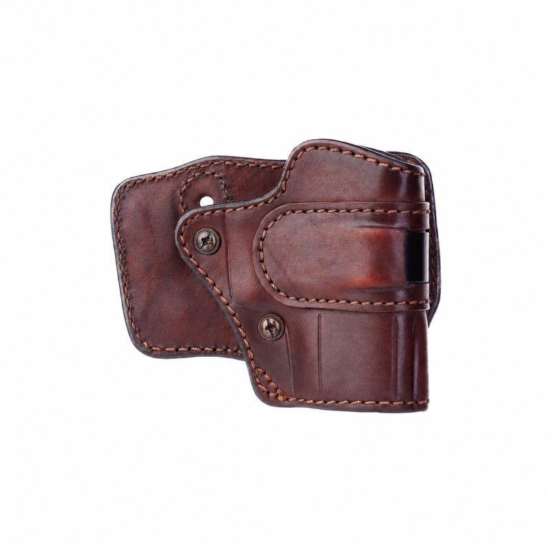 Trailguard Covered-Muzzle Dual-Clip Leather Holster - gallery view 1