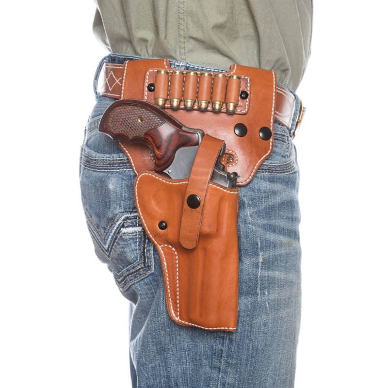 Western Leather Revolver Holster